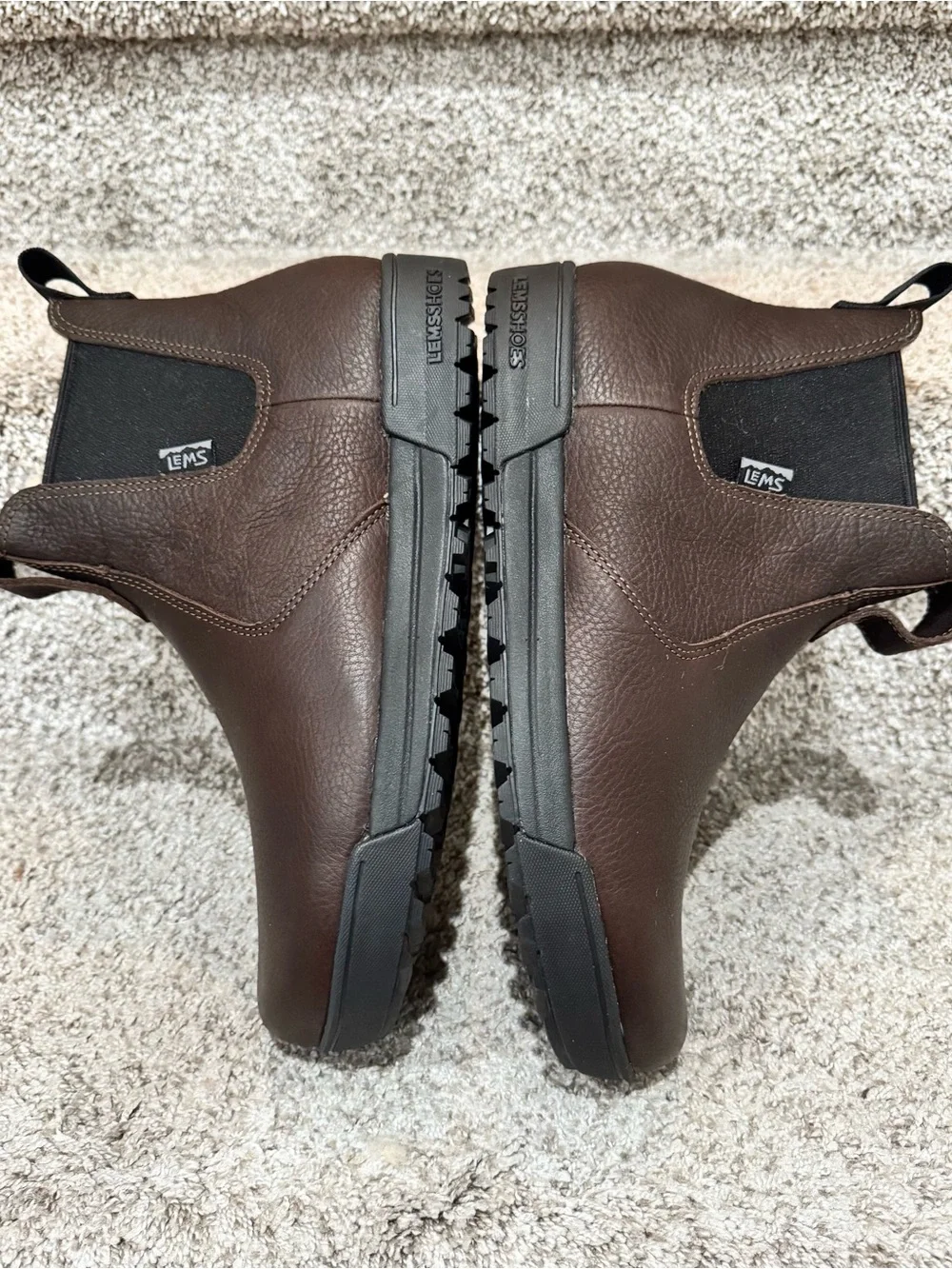 Lems Chelsea Boot Tuff Waterproof Boots Dark Roast Men’s Sz 11/Women’s Sz 12.5